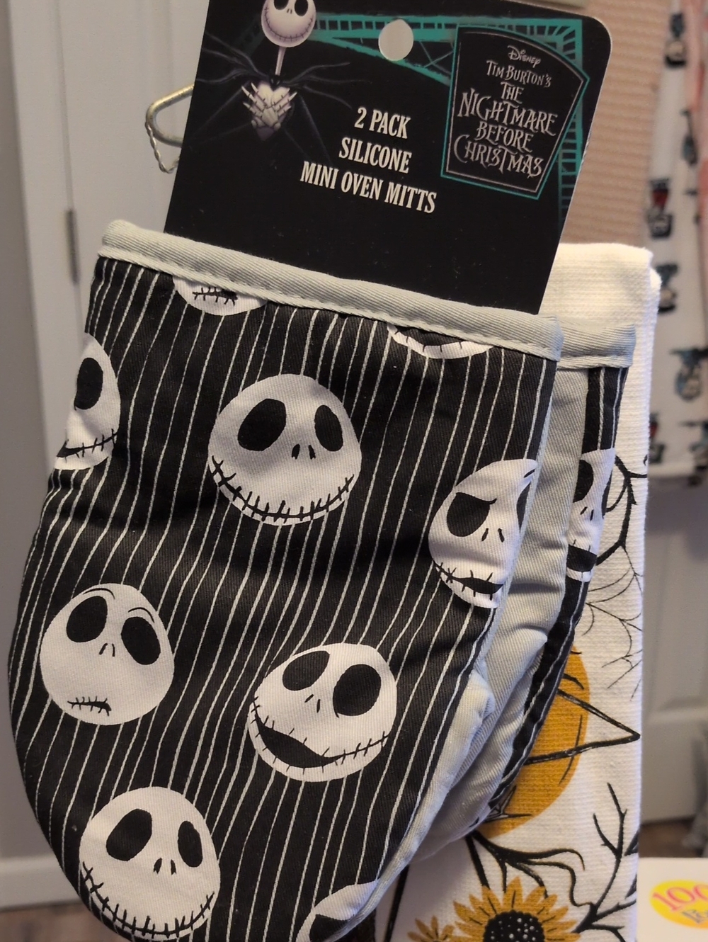 Disneys Jack Skellington Oven Mitts - 2 Pack